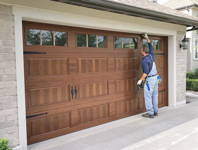 Custom garage door showcase by Rocky Hill Garage Door Repair in Rocky Hill