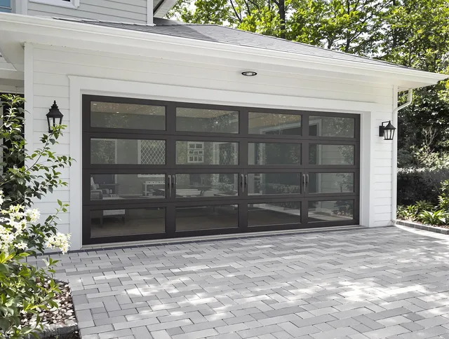 Rocky Hill Garage Door Repair design specialist presenting custom garage door options to Rocky Hill homeowner