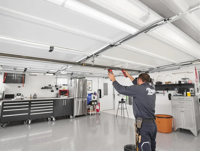 Overhead garage door repair service by Rocky Hill Garage Door Repair in Rocky Hill