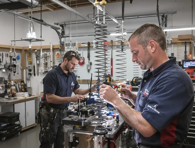 Garage door spring repair service by Rocky Hill Garage Door Repair in Rocky Hill