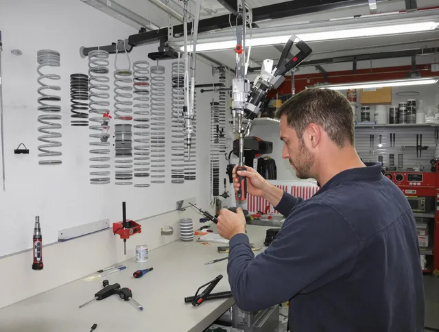 Rocky Hill Garage Door Repair safety certified technician performing precision spring replacement in Rocky Hill